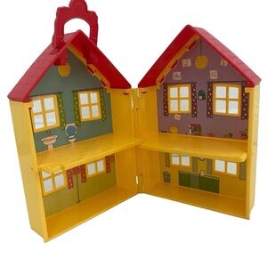 Peppa Pig Vintage Fold-n-Carry Deluxe Yellow House 2003 - House Only